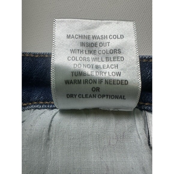 Vervet Blue Jeans Straight Leg Stretch Women’s Size 29 Raw Hem Dark Wash Denim‎ - Picture 10 of 14